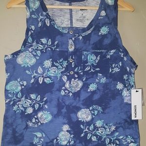 NWT Sonoma  Cotton Tank Top Small S